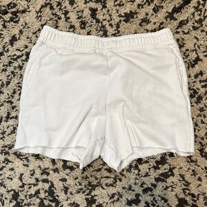 Cotton Citizen White Athletic Shorts